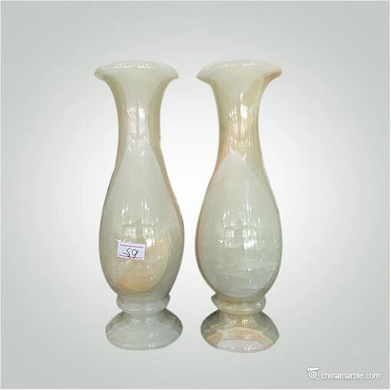 Pakistan Wholesalers Handicraft Polished Onyx Marble Flower Vase