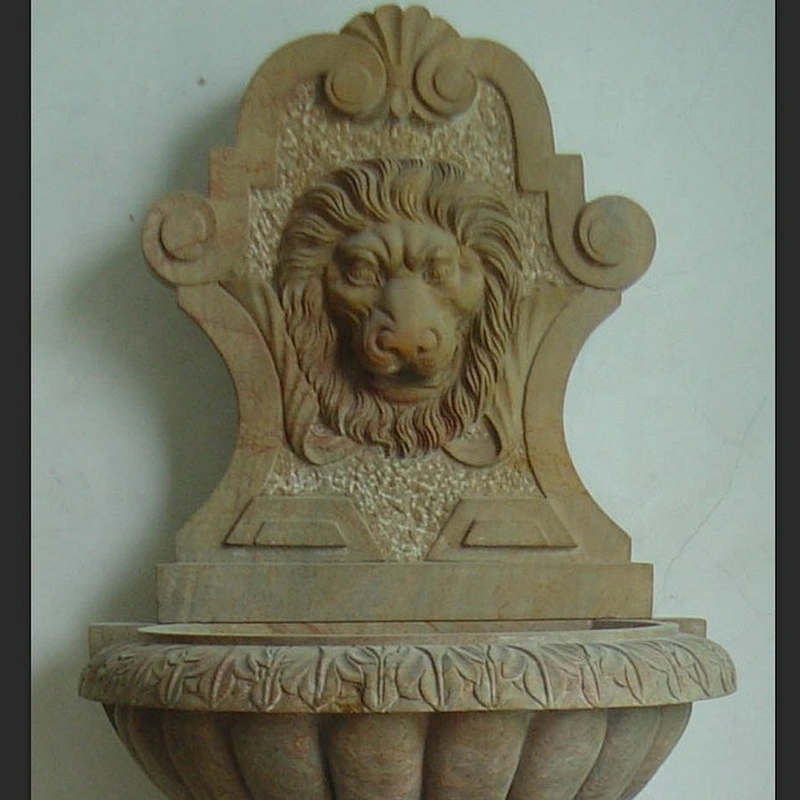 Garden Lion Wall Fountain