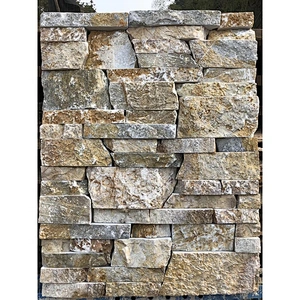 Fireproof Decorative Multicolor Culture Wall Natural Cladding Stone