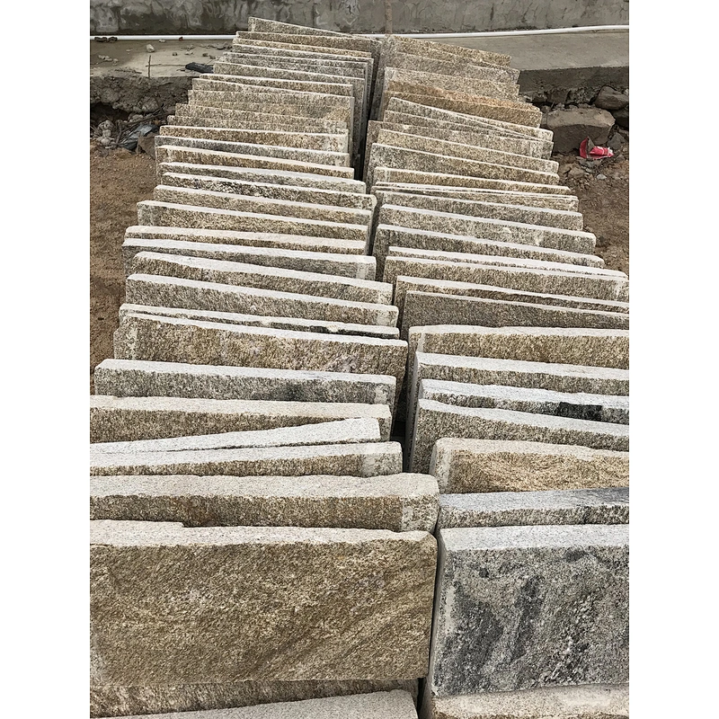 Tiger Skin Yellow Granite Wall Cladding Tiles Corners