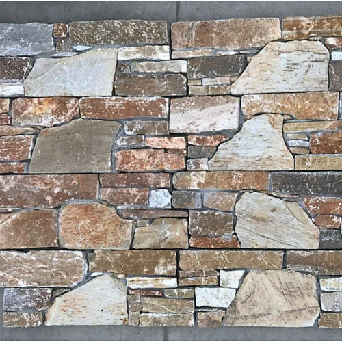 P014 Slate Meshed Cement Back Exterior Stone Wall Tiles Decoration/Cladding Wall Tile/Stone Wall Facade Tiles