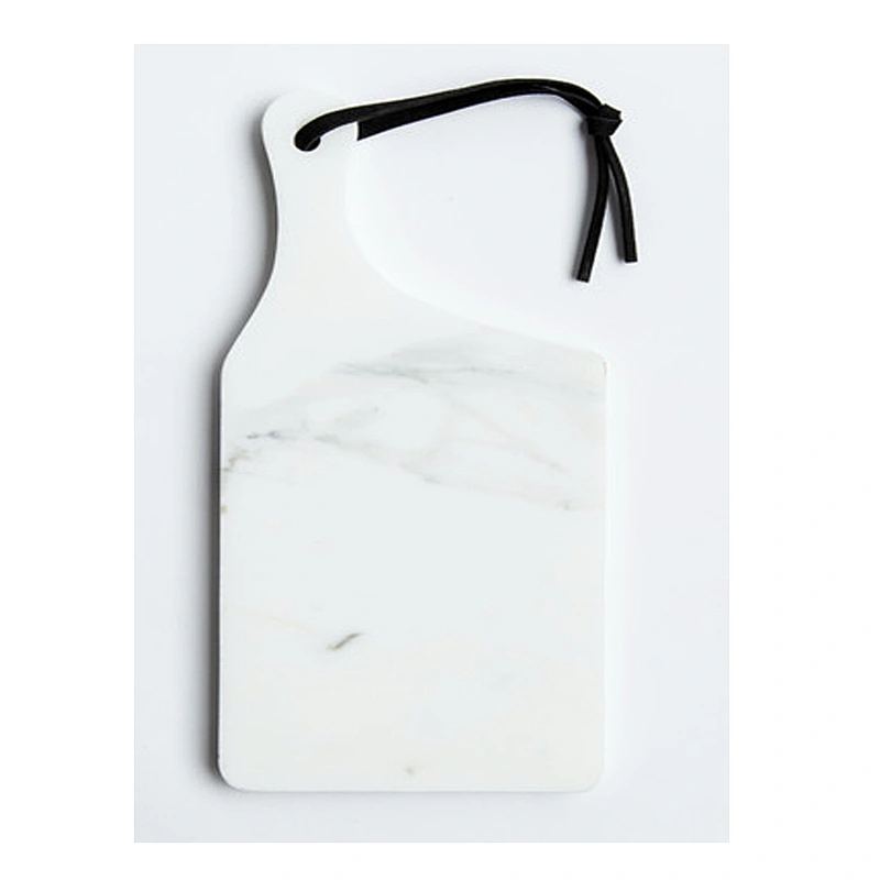 Cheap Kitchen White Irregular Marble Cheese Board For Professional Manufacture