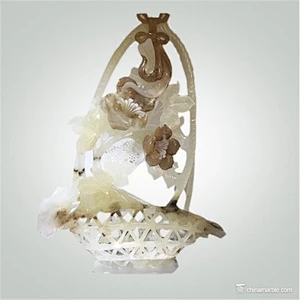Chinese Wholesales Handicraft Jade Craft Flower Carvings