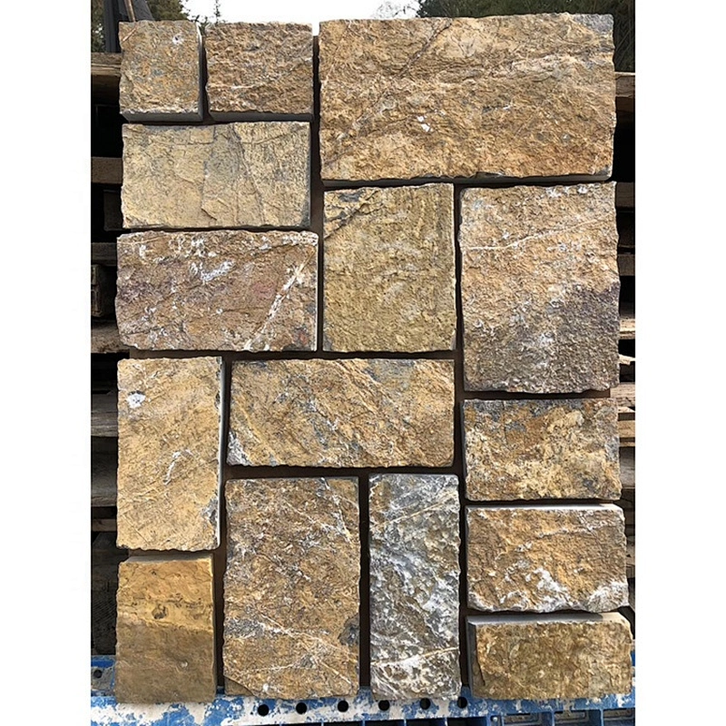 Fireproof Decorative Multicolor Culture Wall Natural Cladding Stone