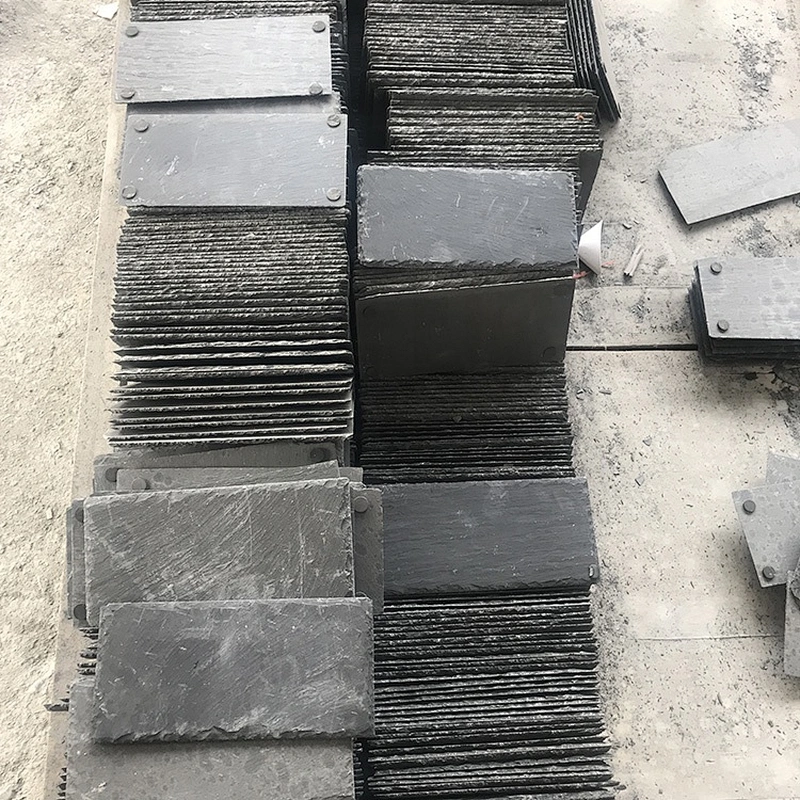 House Building Decoration Natural Split Surface And Edge Slate Roof Tiles
