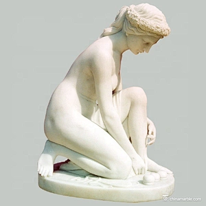 Sexy Nude Woman Life-size Marble Statue Sculpture