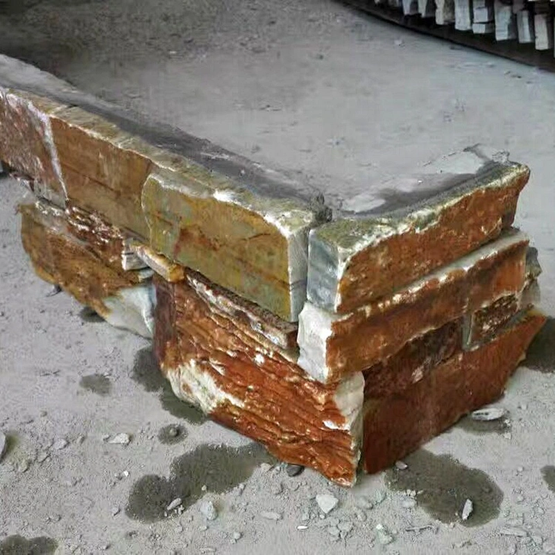 Fine Architectural Elements Gold Quartzite Natural Veining Loose Stacked Stone