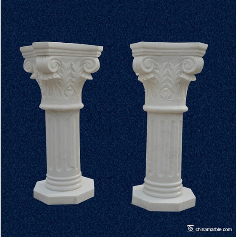 small decorative marble pillar/round stone column/stone gate pillars design