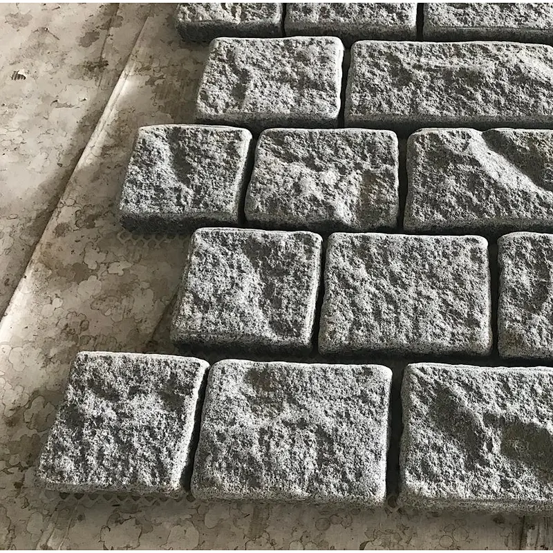 Cheap Price Tumbled Grey Granite Sidewalk Mesh Net Paving Stone for Patio Pavers