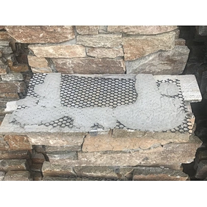 Rust Quartzite Meshed Cement Back Natural Stone Veneer Panels Lowes/cultured stone panel