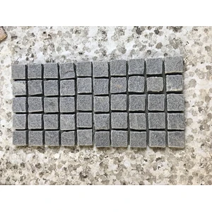 G654 Grey Granite Mesh Net Back Split Paving Stone for Sidewalk