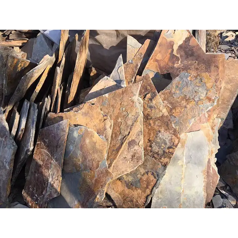Rust Slate Wall Cladding/Crazy Stone/Random Stone Wall