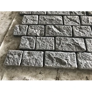 Cheap Price Tumbled Grey Granite Sidewalk Mesh Net Paving Stone for Patio Pavers