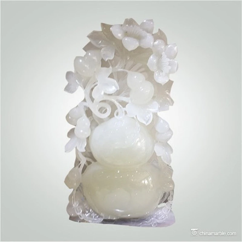 Chinese Wholesales Handicraft Jade Craft Flower Carvings