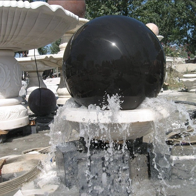 Rotating Granite Ball Fountain