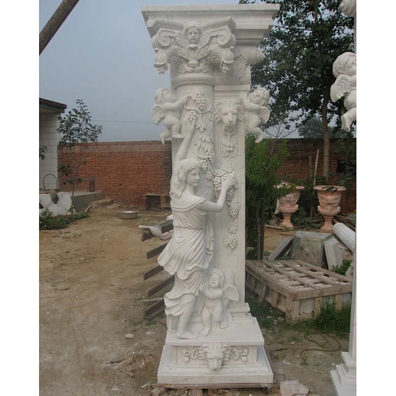 garden stone column/marble stone roman column/decorative roman columns