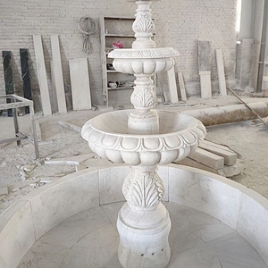 Custom Garden Decor Marble Large Outdoor Stone Fountain