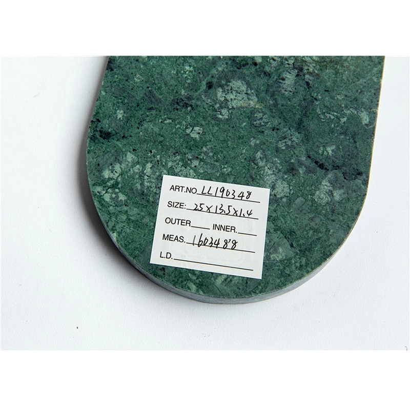 Cheap Kitchen Green Ellipse Marble Cheese Board For Professional Manufacture