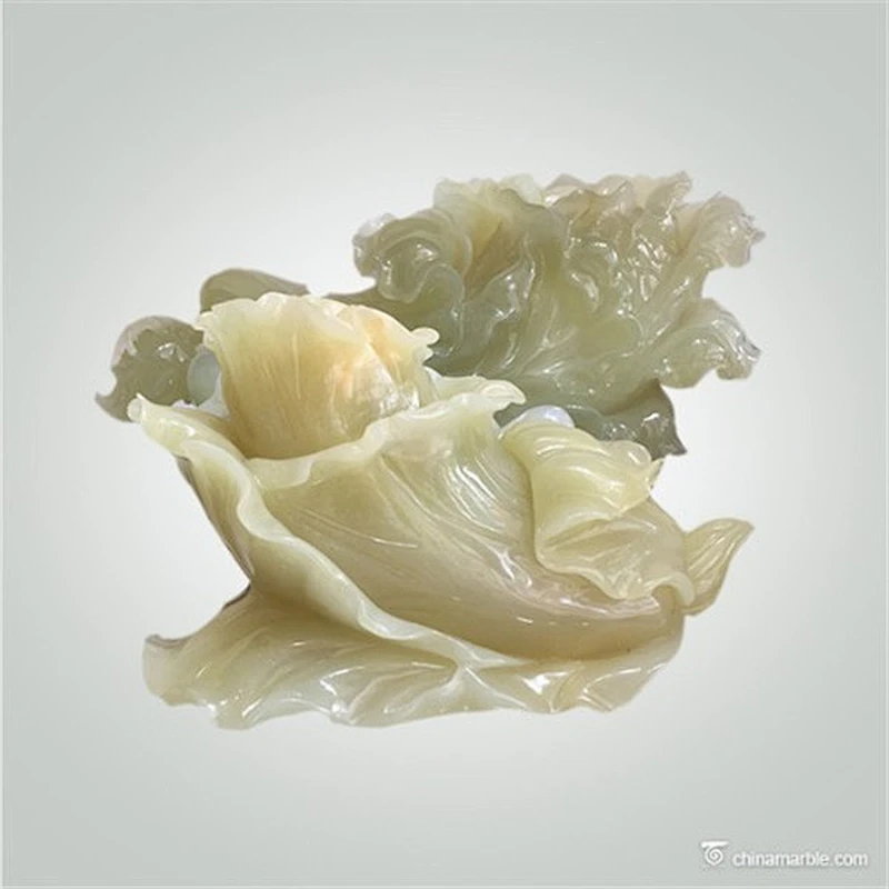 Chinese Wholesales Handicraft Jade Craft Flower Carvings