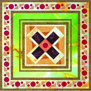 Marble Water Jet Medallion/Water Jet Marble Floor Medallion/Water Cut Floor Medallion