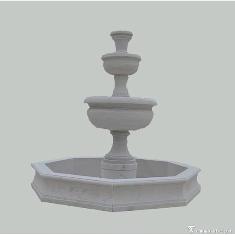 Four tiers marble water fountain/garden fountain