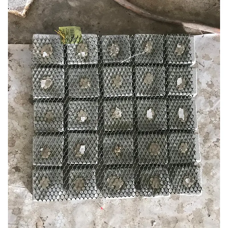 G684 Black Granite Split Meshed Back Net Paving Stone for Sidewalk