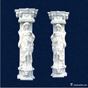 stone column pillar/marble column price/decorative stone columns