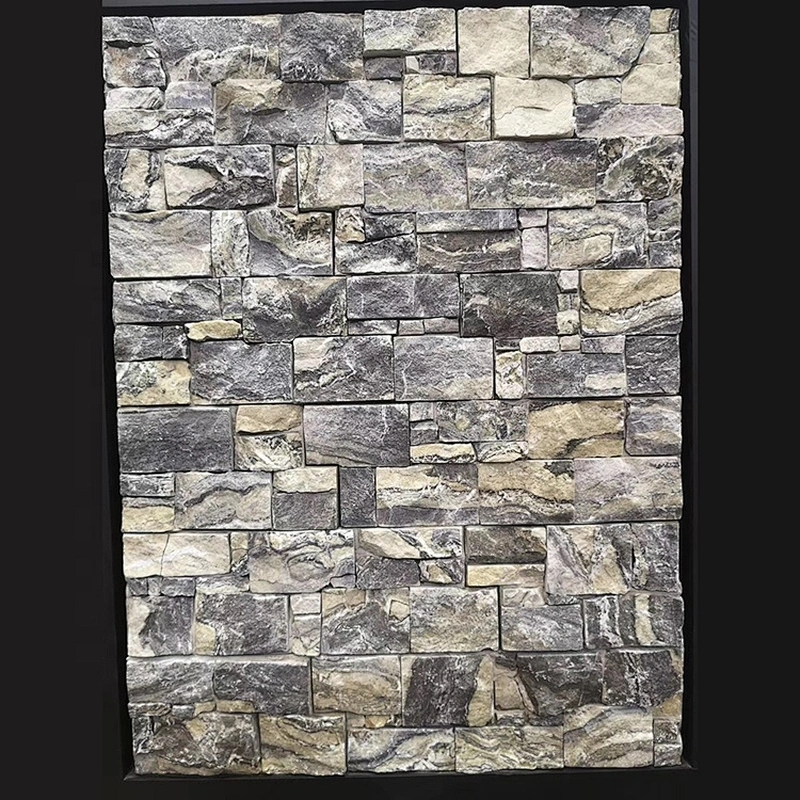 Fine Split Face Ice Green Slate Wall Cladding Exterior Stacked Stones