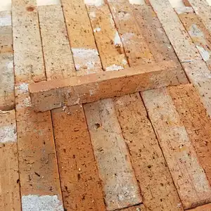 Old House Used Antiqu Looking Facial Wall Reclaimed Thin Clay Brick Tile