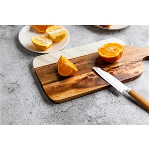 CHEAP kitchen supplies Marble mosaic acacia plate Irregular  Plate Dish Stone tableware Perforated plug decoration