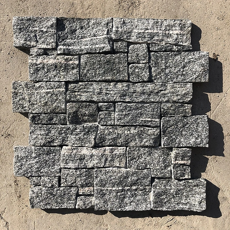 Meshed Cement Back Rust Slate Natural Wall Cladding Culture Stacked Stone