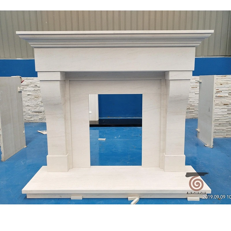 limestone / marble fireplace mantel supplier china factory