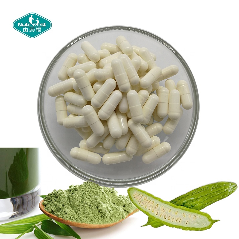 Nutrifirst Cápsulas vegetarianas personalizadas Extracto de Hrebs 10:1 Melón amargo para azúcar en sangre equilibrada