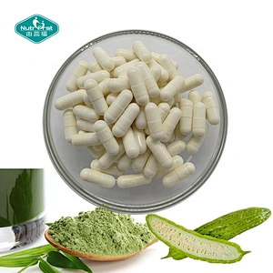 Nutrifirst Cápsulas vegetarianas personalizadas Extracto de Hrebs 10:1 Melón amargo para azúcar en sangre equilibrada