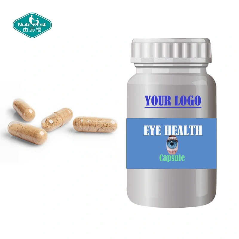Private Label Eye Herbs Extract Supplements Vitamins C & E Lutein Zeaxanthin Bilberry Capsules with Multimineral