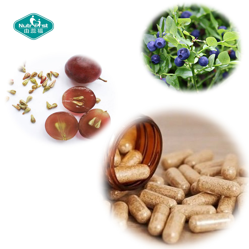 Private Label Eye Herbs Extract Supplements Vitamins C & E Lutein Zeaxanthin Bilberry Capsules with Multimineral