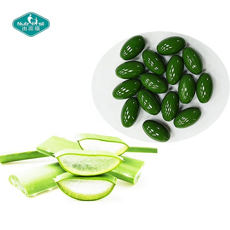 Cuidado de la piel Cara Hidratante Cuidado de la piel Suero Extracto de hojas de aloe vera orgánico Cápsulas blandas de vitamina E
