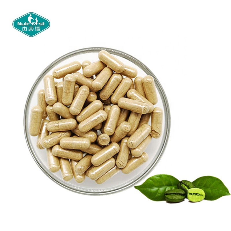 Nutrifirst Herbal Supplements Green Coffee Bean Extract Arabica >50% Chlorogenic Acid Capsules