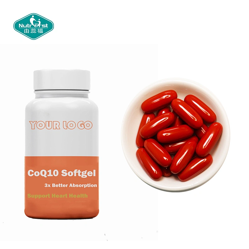 Nutrifirst Bulk Coenzyme Q10 Coq10 Powder Mega Ubiquinol 200mg 400 mg Softgles Capsules with Vitamin E