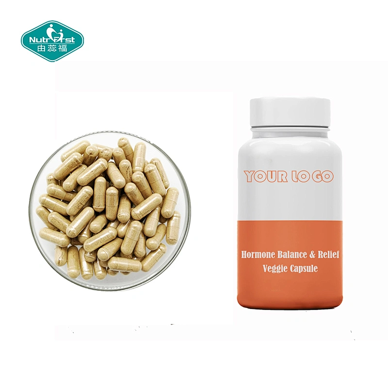 Suplemento de hierbas para aliviar el síndrome premenstrual de Nutrifirst, cápsula de extracto de raíz de cohosh negro Dong Quai de fruta de sauzgatillo