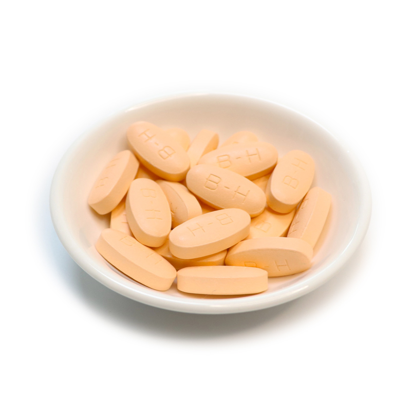 Healthcare B Complex Suplementos Vitamina B1 B2 B3 B5 B6 B12 Tabletas de biotina de ácido fólico para apoyo inmunológico
