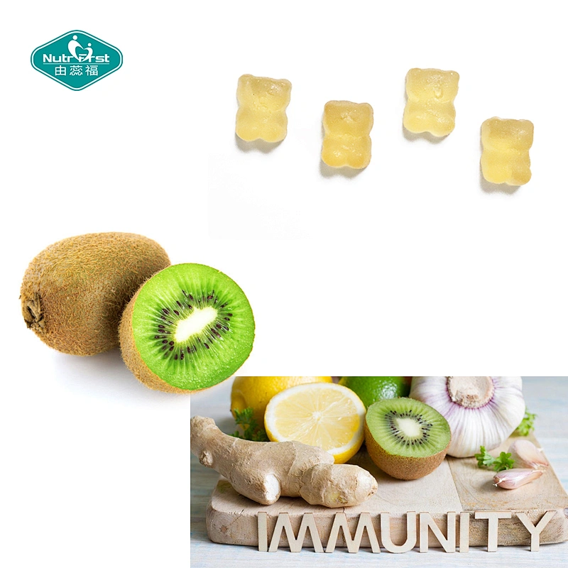 Caramelo gomoso modificado para requisitos particulares OEM del kiwi de la inmunidad de la ayuda del suplemento de la atención sanitaria