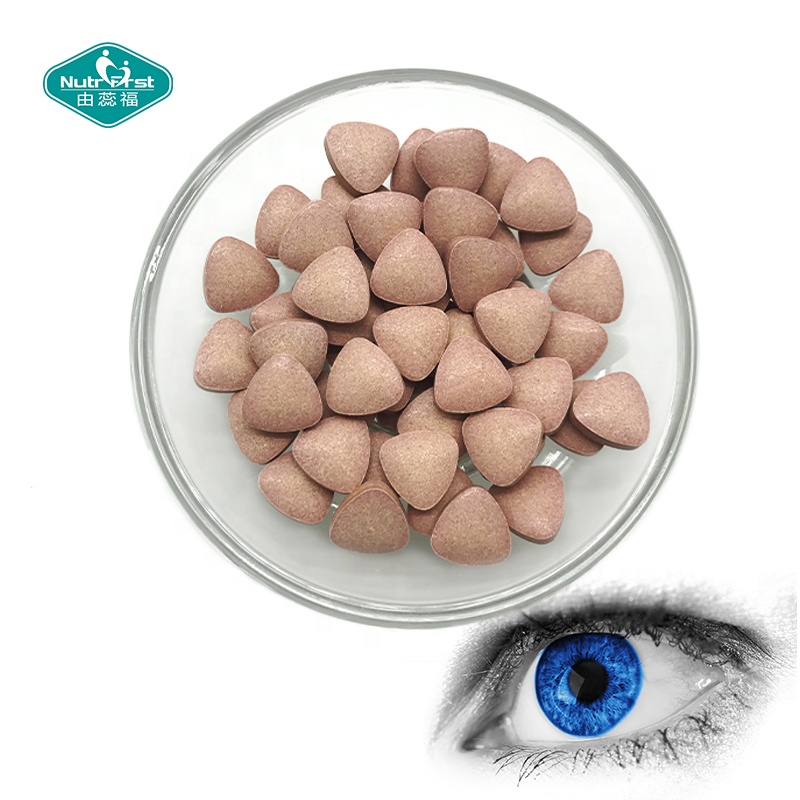 Improve Vision Supplemenst Blueberry Lutein Ester Extract Zeaxanthin Chewable Tablets Candy With Vitamin C
