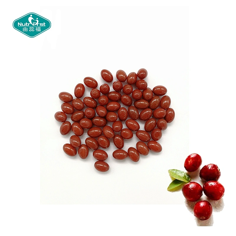 Herbal Equivalent Supplement Cranberry Extract Vitamin E Capsules Softgel