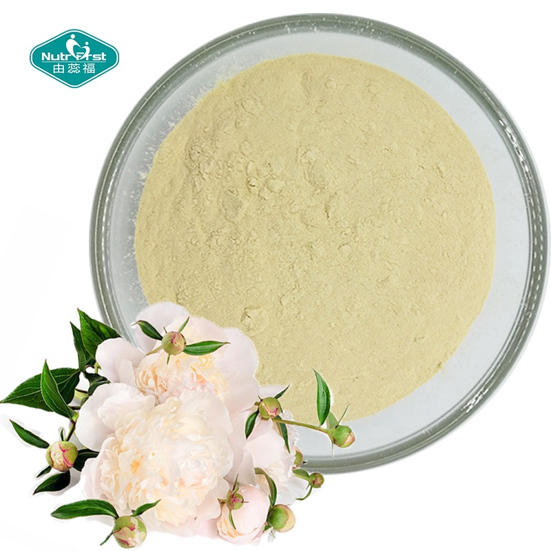 Raíz de peonía blanca PE Paeoniflorin Extracto en polvo Paeonia lactiflora Pall Peony Extracto CAS 23180-57-6
