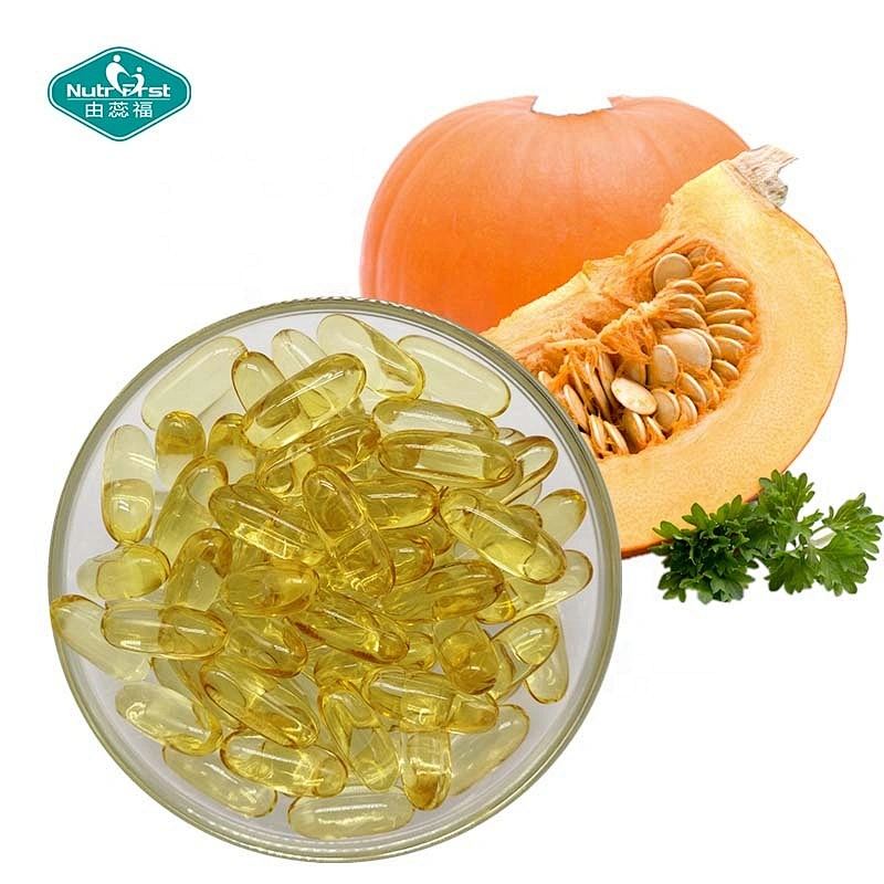 Suplemento para la salud de la próstata OEM Nutrifirst Cápsulas blandas de extracto de aceite de semilla de calabaza con embalaje personalizado