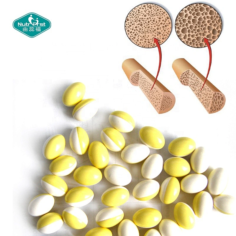 Nutrifirst personalizar fórmula suplemento de calcio orgánico D3 vitamina k2 cápsula de gelatina blanda para la salud ósea