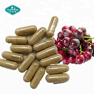 Cápsula de extracto de semilla de uva orgánica vegana no OGM fabricada por contrato para suplemento de función antioxidante