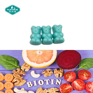 Nutrifirst Private Label Vitamin Supplements Bear Vegan Biotin Collagen Candy Gummies for Hair Skin Nails