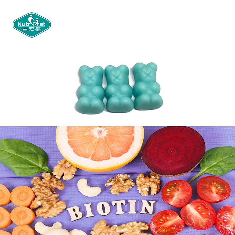 Nutrifirst Private Label Vitamin Supplements Bear Vegan Biotin Collagen Candy Gummies for Hair Skin Nails